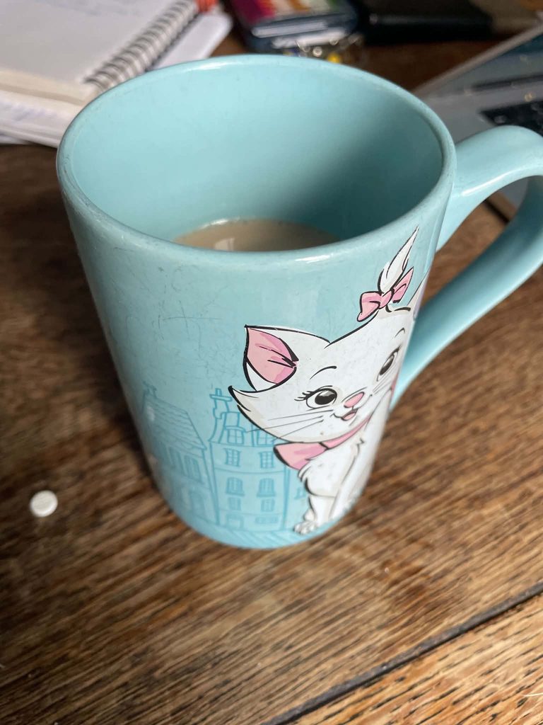 Cup of tea and diazepam